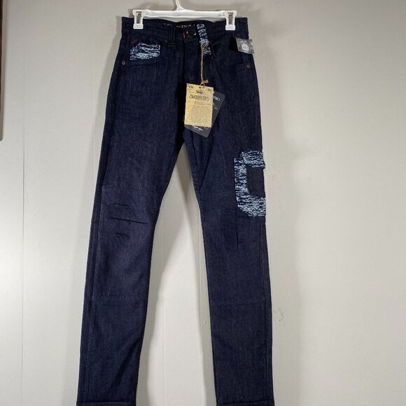 Smuggler's Moon Denim Jeans Men's 28 x 32 Raw Indigo Blue Streetwear Casual NWT